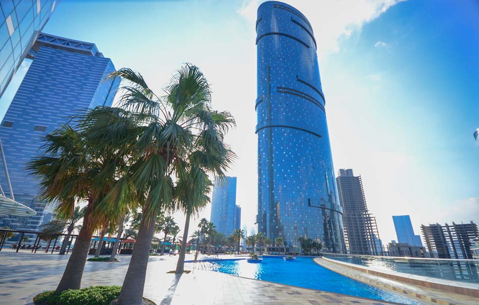 Sun and Sky Towers by Aldar